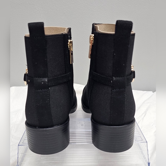 TOMMY HILFIGER Women's Black Suede Imiera Zippered Ankle Boots Size 9.5 NEW - Picture 5 of 11